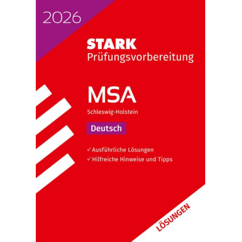 STARK Lösungen zu Deutsch - MSA 2026 Schleswig-Holstein - Prüfungsvorbereitung