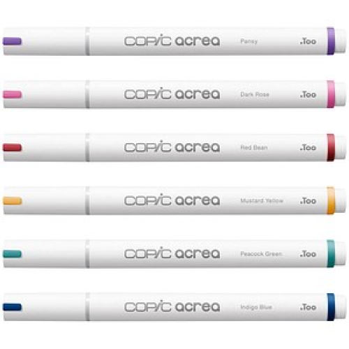 COPIC® acrea Deep Layoutmarker-Set farbsortiert 0,8 mm, 6 St.