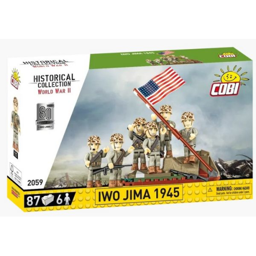 COBI Historical Collection 2059 - Iwo Jima 1945, WWII, Bausatz, 87 Klemmbausteine/6 Figuren