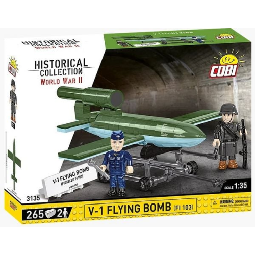 COBI Historical Collection 3135 - V-1 Flying Bomb (FI 103), WWII, Bausatz 1:35, 265 Klemmbausteine/2 Figuren