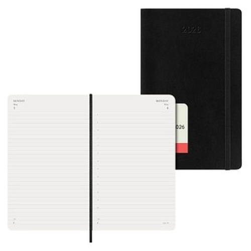 MOLESKINE Buchkalender Tageskalender 2026 schwarz