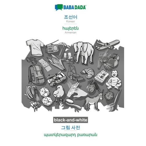 Babadada GmbH - Korean (in Hangul script) - Armenian (in armenian script), visual dictionary, BW