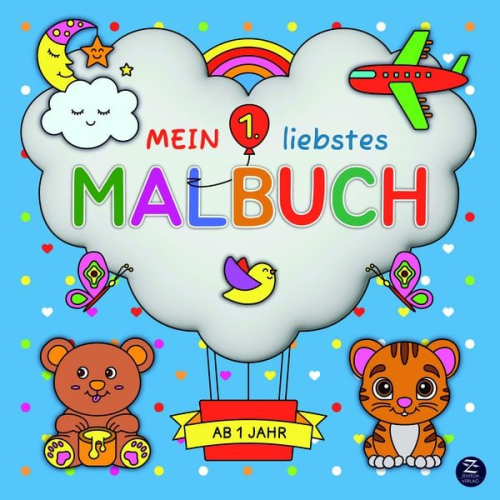 Malbuch ab 1 Jahr: Mein 1. liebstes Malbuch