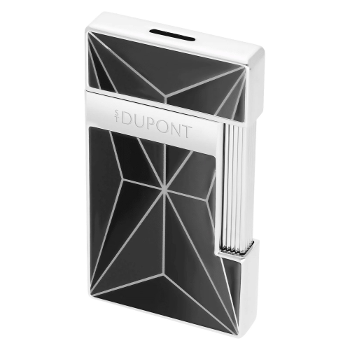 S.T. Dupont 028277 Feuerzeug Slimmy X Lack Schwarz/Chrom
