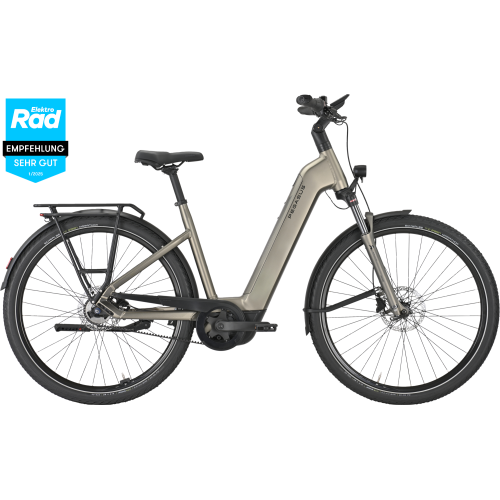 Pegasus PREMIO EVO 5F Belt (800 Wh), 5 Gang Nabenschaltung, Unisexfahrrad, Wave, Modell 2025, 28 Zoll 50 cm monza grey matte