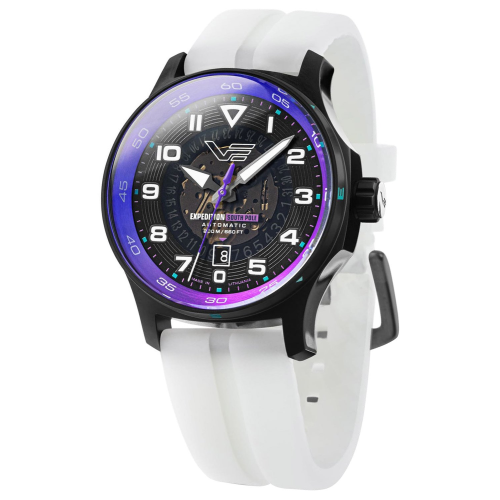 Vostok Europe NH35-592C760-WHT Herrenuhr Expedition South Pole Automatik Weiß/Lila