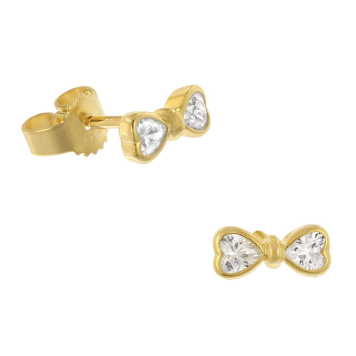 GLIZZ GL8351 Damen-Ohrringe 333 Gelbgold Zirkonia Ohrstecker