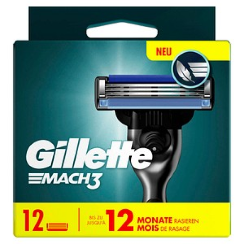 Gillette Mach3 Rasierklingen 12 St.