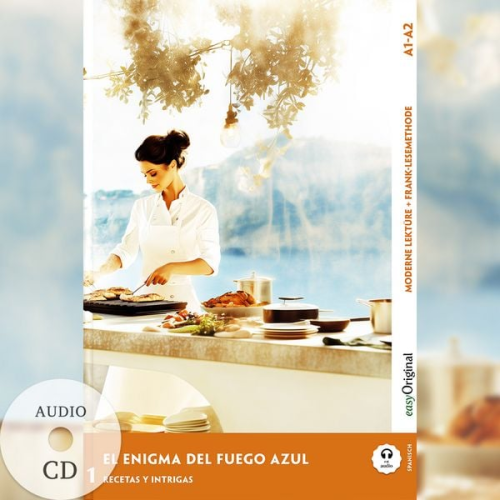 Elena Vallejo - El Enigma del Fuego Azul - Spanische Krimi-Lektüre A1-A2 (+ Audio-CD)