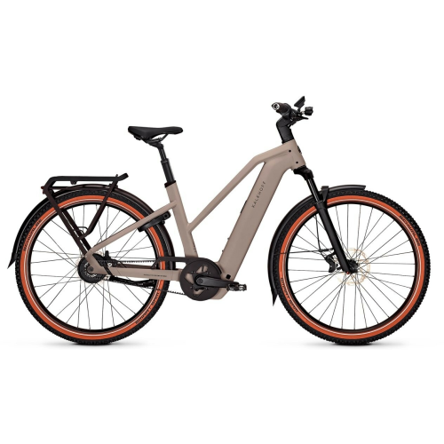 Kalkhoff ENTICE 5+ ADVANCE BELT (600 Wh), stufenlose Nabenschaltung, Damenfahrrad, Trapez, Modell 2025, 29 Zoll 48 cm moonstonegrey matt