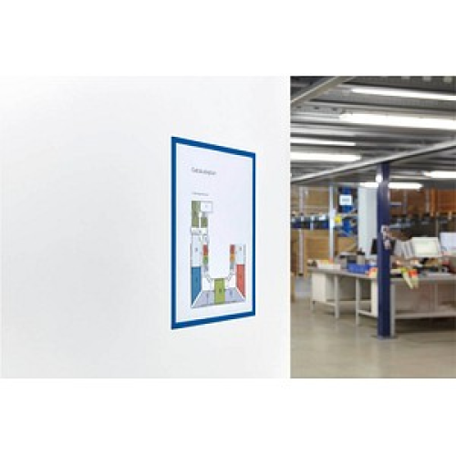 magnetoplan Magnetrahmen selbstklebend blau A4, 5 St.