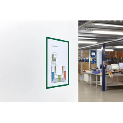 magnetoplan Magnetrahmen selbstklebend grün A4, 5 St.