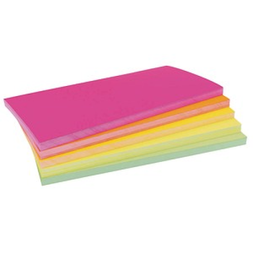 magnetoplan Moderationskarten Neon farbsortiert 20,0 x 10,0  cm, 250 St.