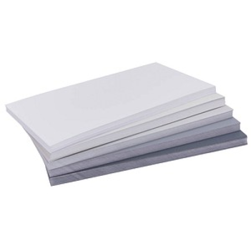 magnetoplan Moderationskarten Grey farbsortiert 20,0 x 10,0  cm, 250 St.