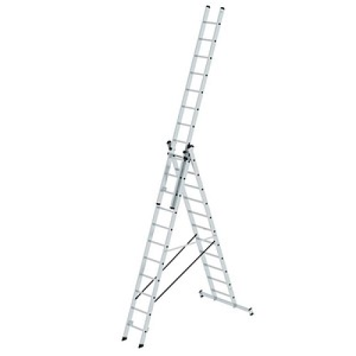 MUNK Vielzweckleiter 11109 alu 3x 11 Sprossen, H: 783,0 cm