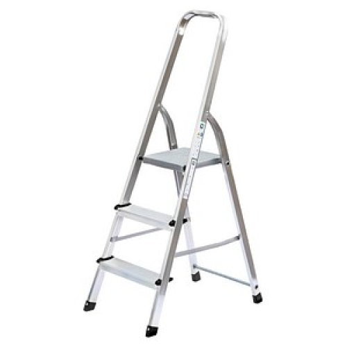 MUNK Stehleiter 11124 alu 3 Stufen, H: 134,0 cm