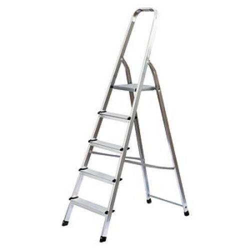 MUNK Stehleiter 11126 alu 5 Stufen, H: 181,0 cm