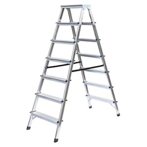 MUNK Klapptritt 11167 alu 2x 7 Stufen, H: 151,0 cm