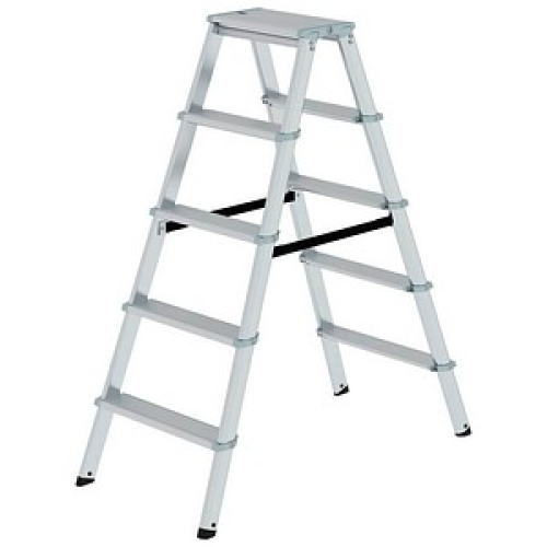 MUNK Klapptritt 11235 alu 2x 5 Stufen, H: 116,0 cm