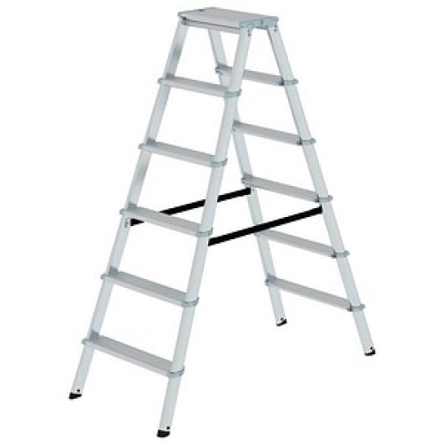 MUNK Klapptritt 11236 alu 2x 6 Stufen, H: 139,0 cm