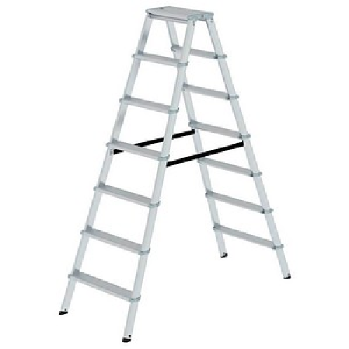 MUNK Klapptritt 11237 alu 2x 7 Stufen, H: 163,0 cm