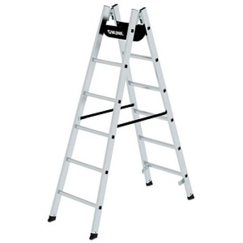MUNK Gelenkleiter 33012 alu 2x 6 Sprossen, H: 183,0 cm