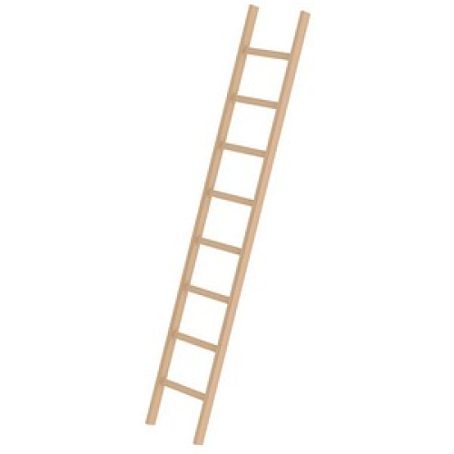 MUNK Anlegeleiter 33108 natur 8 Sprossen, H: 248,0 cm