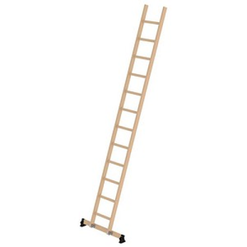 MUNK Anlegeleiter 33117 natur 12 Sprossen, H: 360,0 cm