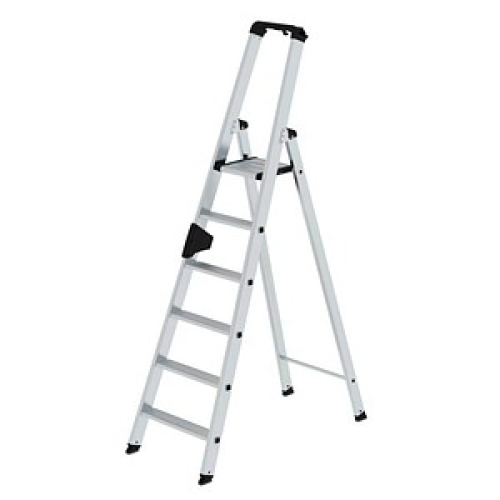 MUNK Stehleiter 40106 alu 6 Stufen, H: 181,0 cm