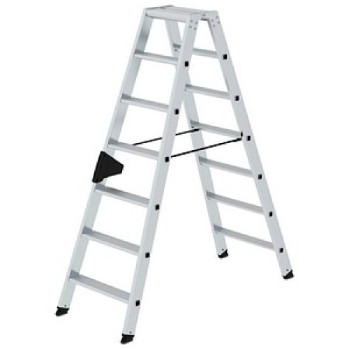 MUNK Gelenkleiter 40214 alu 2x 7 Sprossen, H: 161,0 cm
