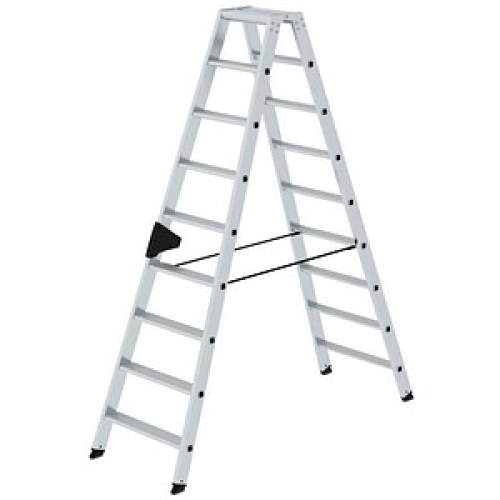 MUNK Gelenkleiter 40218 alu 2x 9 Sprossen, H: 298,0 cm