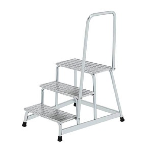 MUNK Montagetritt mit Handlauf 50043 alu 3 Stufen, H: 60,0 cm