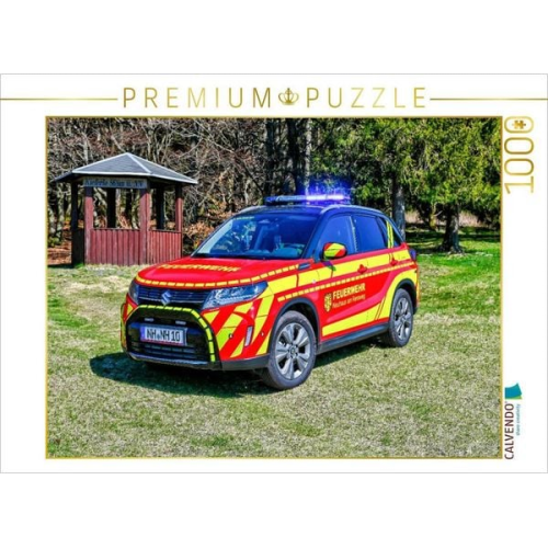 CALVENDO Puzzle KdoW / Suzuki Vitara / Feuerwehr Neuhaus am Rennweg | 1000 Teile Lege-Größe 64x48cm Foto-Puzzle für glückliche Stunden