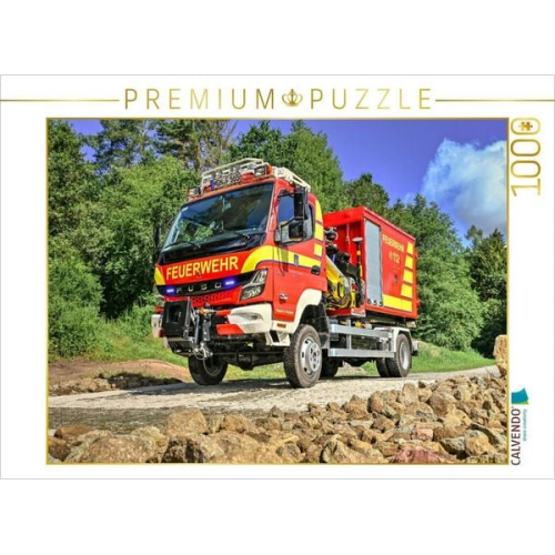 CALVENDO Puzzle WLF / Mitsubishi Fuso Canter 6C18 / Feuerwehr Meiningen | 1000 Teile Lege-Größe 64x48cm Foto-Puzzle für glückliche Stunden
