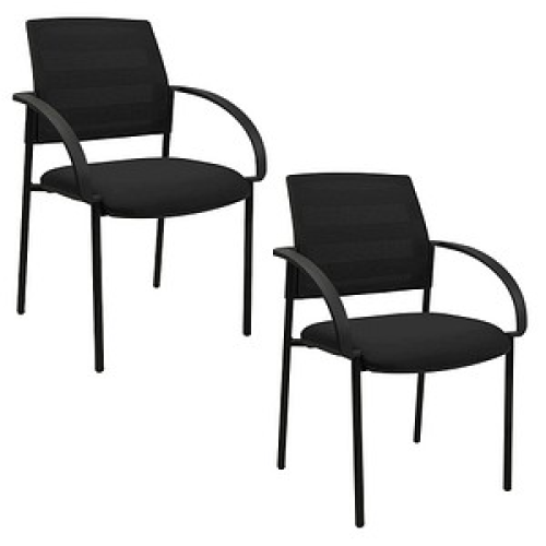 2 Topstar Besucherstühle AIRWORK MEETING 10 BB200BMT0CX0 schwarz Stoff
