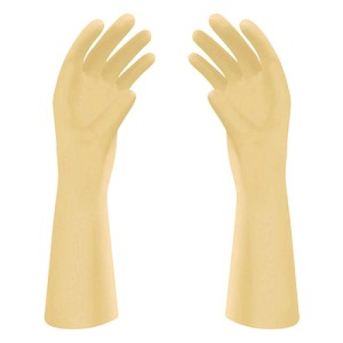 Meditrade® unisex OP-Handschuhe Gentle Skin® Isopretex® beige Größe 8,5, 50 Paar