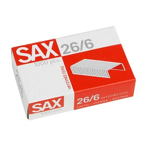 1.000 sax design Heftklammern 26/6