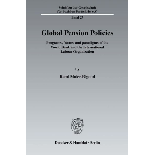 Remi Maier-Rigaud - Global Pension Policies.