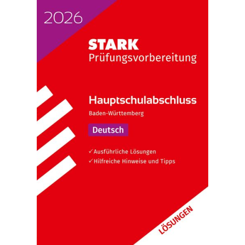 STARK Lösungen zu Deutsch - Hauptschulabschluss 2026 BW - Prüfungsvorbereitung