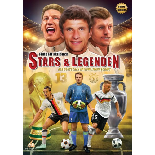 Josef Mickey Müller Müller - Fußball-Malbuch STARS & LEGENDEN der deutschen Nationalmannschaft mit über 60 Motiven zum Ausmalen und Steckbriefen zu jedem Spieler