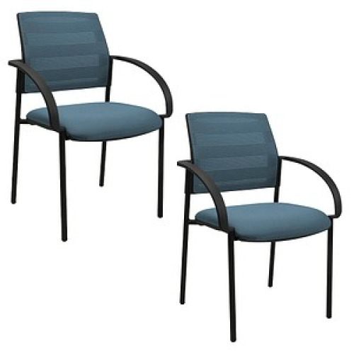 2 Topstar Besucherstühle AIRWORK MEETING 10.1 BB200BMT6CX6 petrol Stoff