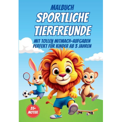 Malbuch Magie - Malbuch Sportliche Tierfreunde