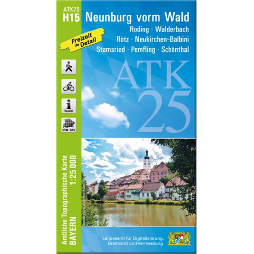 ATK25-H15 Neunburg vorm Wald (Amtliche Topographische Karte 1:25000)
