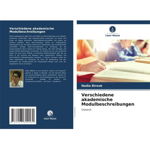 Nadia Birouk - Verschiedene akademische Modulbeschreibungen