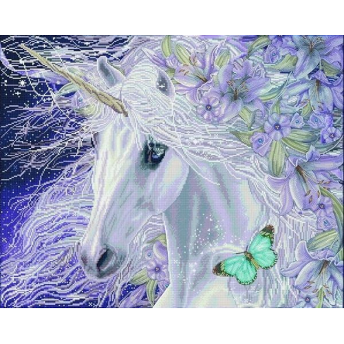DIAMOND DOTZ - Diamond Painting Einhorn Lilien