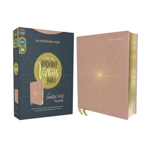 Zondervan - Niv, Radiant Virtues Bible: A Beautiful Word Collection, Cloth Over Board, Pink, Red Letter, Comfort Print