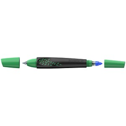 Schneider Breeze Tintenroller schwarz-grün 0,6 mm, Schreibfarbe: blau, 1 St.