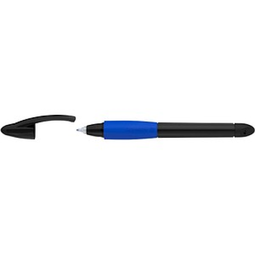 Schneider Base Ball Tintenroller schwarz-blau 0,6 mm, Schreibfarbe: blau, 1 St.