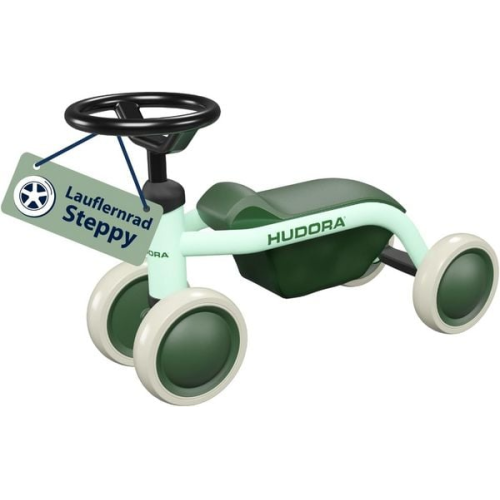 HUDORA 10913 - Laufrad Steppy 6 mint, Lauflernrad für Kinder von 73-80 cm, Sitzhöhe: 22,5 cm