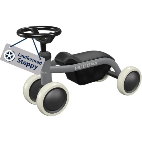 HUDORA 10914 - Laufrad Steppy 6 shadow, Lauflernrad für Kinder von 73-80 cm, Sitzhöhe: 22,5 cm